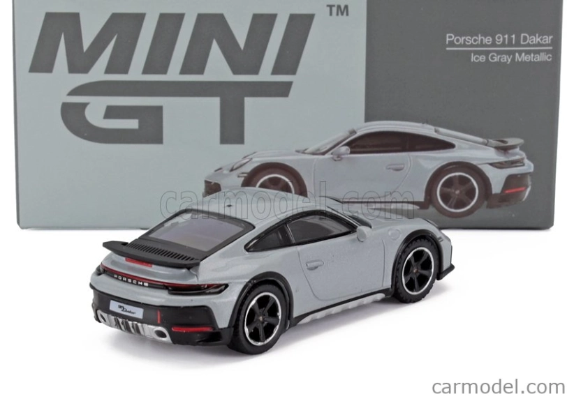 Mini-gt Porsche 911 992 Dakar Coupe 2023 1:64 Silver