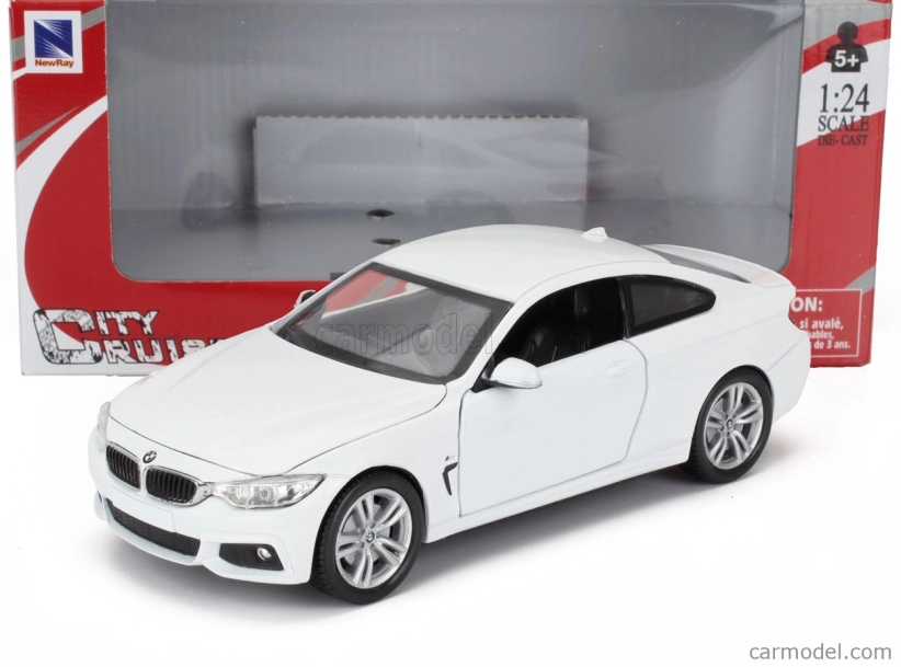 Newray BMW 4-series Coupe (f32) M-sportpaket 2014 1:24 Bílá