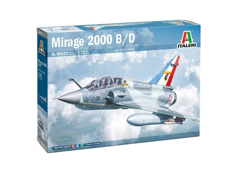 Italeri Dassault aviation Mirage 2000 B/d - French Armee De L'air - War Aircraft 1985 - Military Airplane 1:72 /