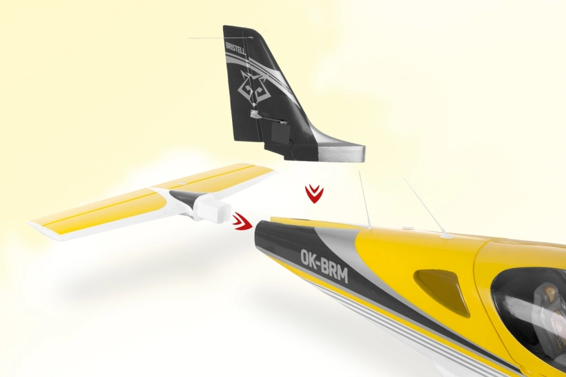 KAVAN Bristell B23 1600 mm ARF – biela