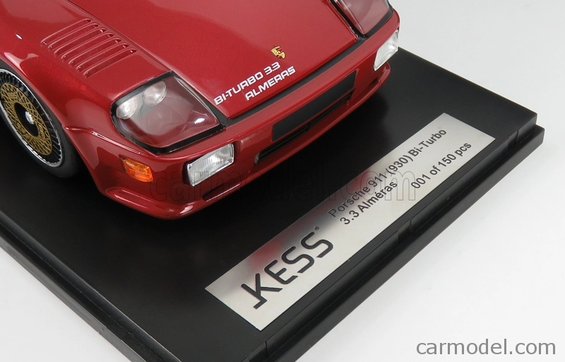 Kess-model Porsche 911 930 Biturbo 3.3 Almeras 1993 1:18 Červená