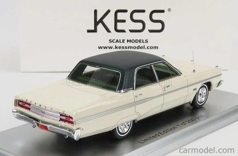 Kess-model Plymouth Fury 4-dverový sedan 1968 1:43 Ivory Green