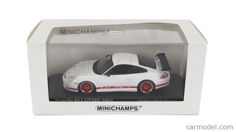 Minichamps Porsche 911 996 Gt3 Rs Coupe 2003 1:43 Bílá Červená
