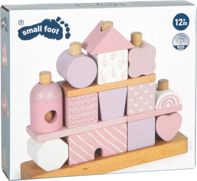 small foot Nasazování na tyč Domeček růžový