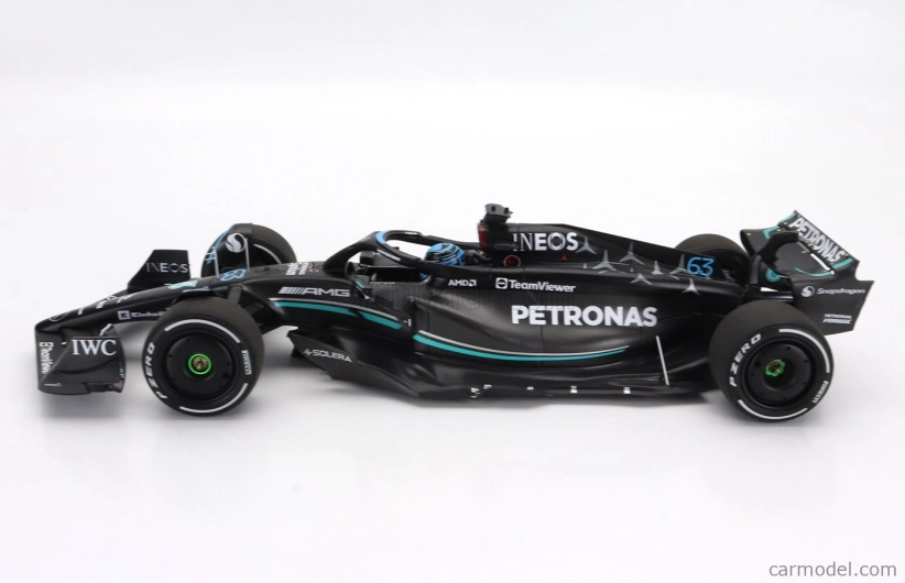 Minichamps Mercedes gp F1 W14 Team Mercedes-amg Petronas Formula One N 63 Australian Gp 2023 George Russel 1:18 Matt Black