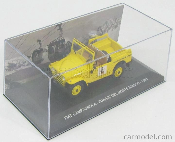 Edicola Fiat Campagnola Funivie Del Monte Bianco 1963 1:43 Žltá