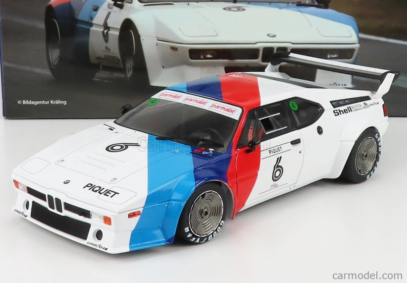 Werk83 BMW M1 Werksdesign N 6 Procar Series 1979 Nelson Piquet 1:18 Biela modrá červená