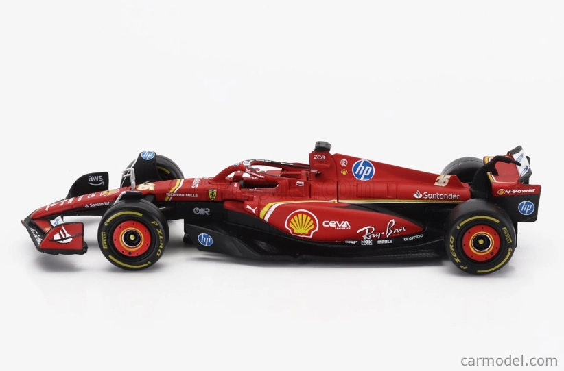 Bburago Ferrari F1 Sf-24 Team Scuderia Ferrari N 16 4th Emilia Romagna Imola Gp 2024 Charles Leclerc 1:43 červená čierna