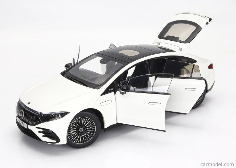 Nzg Mercedes benz Eqs (v297) 2022 1:18 Opalit Bílý Světlý