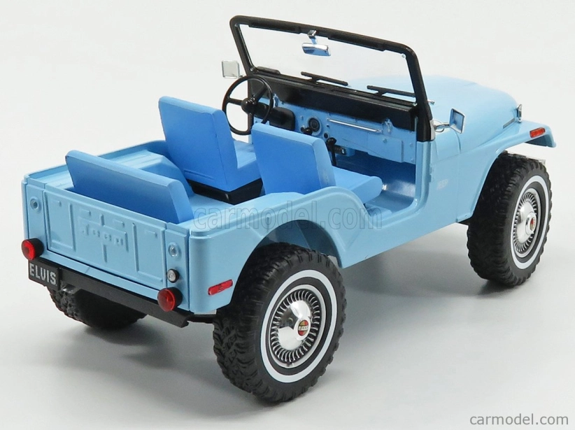 Greenlight Jeep Cj-5 1963 - Personal Car Elvis Presley 1:18 Světle Modrá