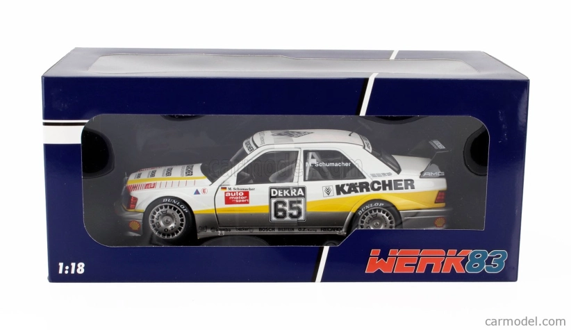 Werk83 Mercedes benz 190e Evo2 Team Amg N 65 Dtm Season 1990 Michael Schumacher 1:18 Bílá Šedá