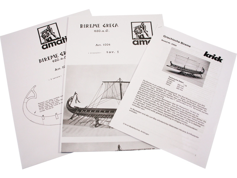 AMATI Grécka Bireme 1:35 kit