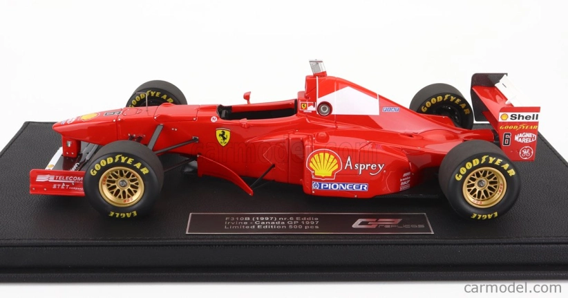 Repliky Ferrari F1 F310b Team Scuderia Ferrari Marlboro N 6 Canada Gp 1997 Eddie Irvine - Con Vetrina - s vitrínou 1:18 červená biela