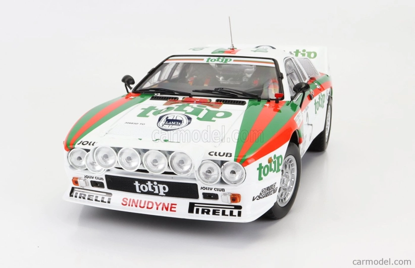Kyosho Lancia 037 Totip N 3 Rally Isola D'elba 1985 D.Cerrato - G.Cerri 1:18, bílá