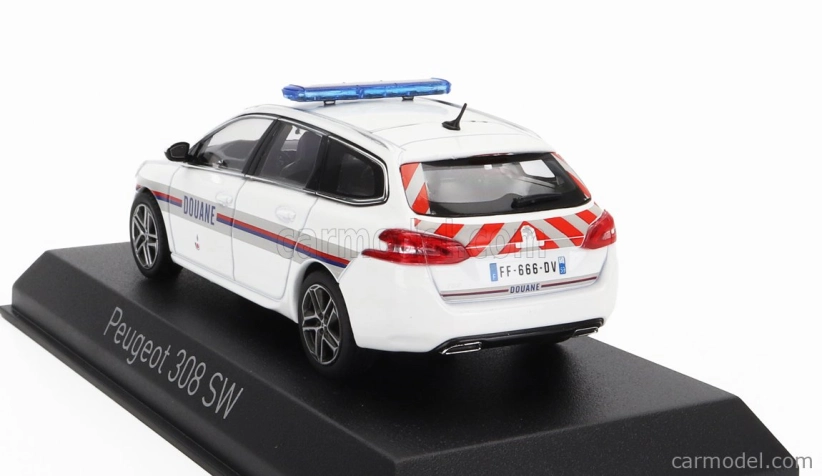 Norev Peugeot 308 Gt Sw Station Wagon Douanes 2020 1:43 Biela