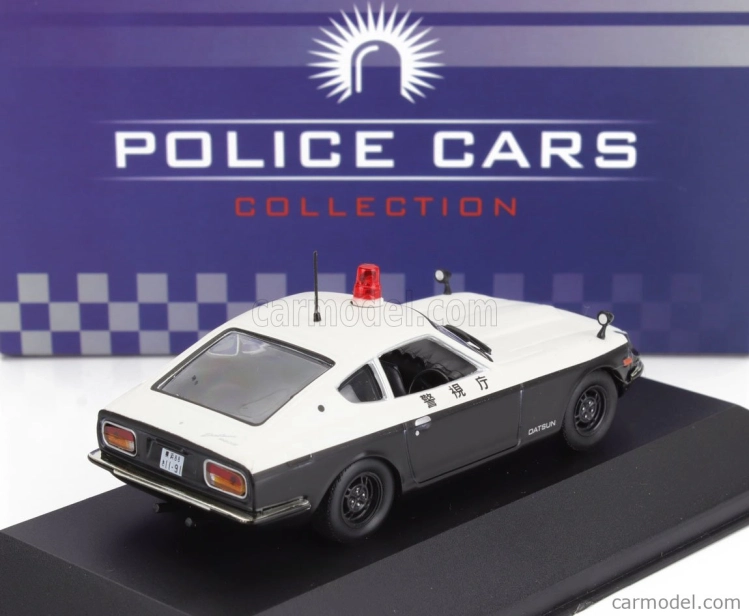 Edicola Nissan 240z Fairlady Police 1970 1:43 Bílá Černá