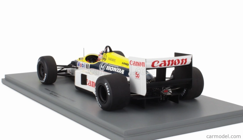 Spark-model Williams F1  Fw11b Honda N 5 Winner British Gp 1987 Nigel Mansell 1:18 Modrá Žlutá Bílá
