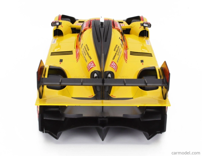 Bburago Ferrari 499p 3.0l Turbo V6 Team Af Corse N  83 24h Le Mans 2024 Robert Kubica - Robert Shwartzman - Yifei Ye - Con Vetrina - With Showcase 1:18 Žlutá Červená