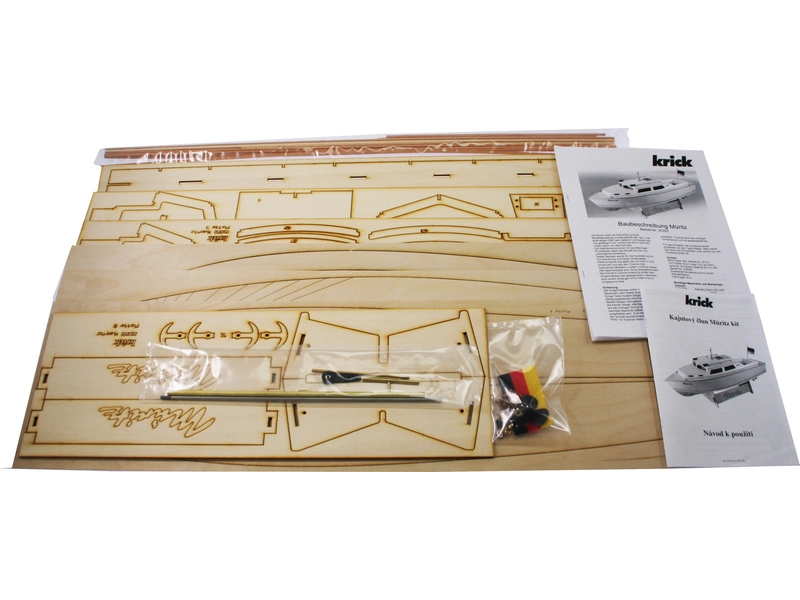 RC stavebnica Krick kajutový čln Müritz kit