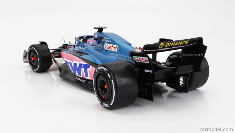 Solido Renault F1 A522 Team Alpine Bwt N 14 Monaco Gp 2022 Fernando Alonso 1:18 Modrá Ružová