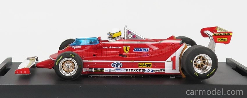 Brumm Ferrari F1 312t5 N 1 Argentina Gp 1980 Jody Scheckter - With Driver Figure 1:43 Red