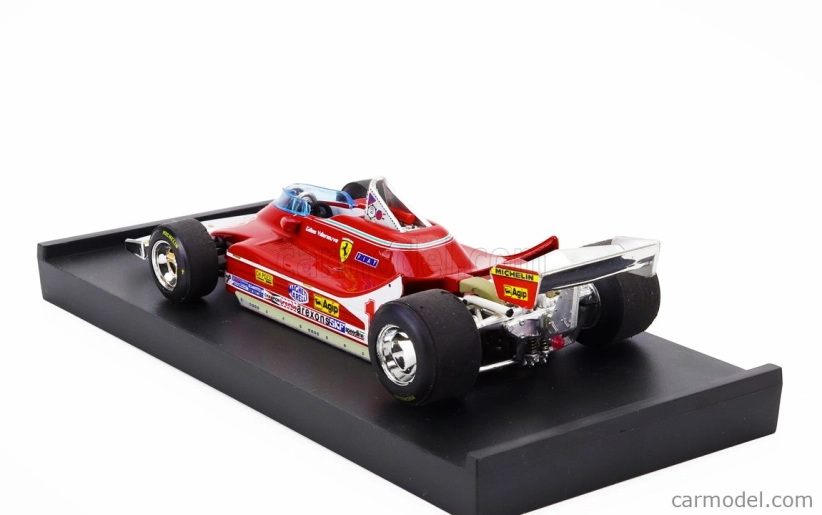 Brumm Ferrari F1 312t4 N 12 2nd Gp French Gp 1979 Gilles Villeneuve 1:43 Red