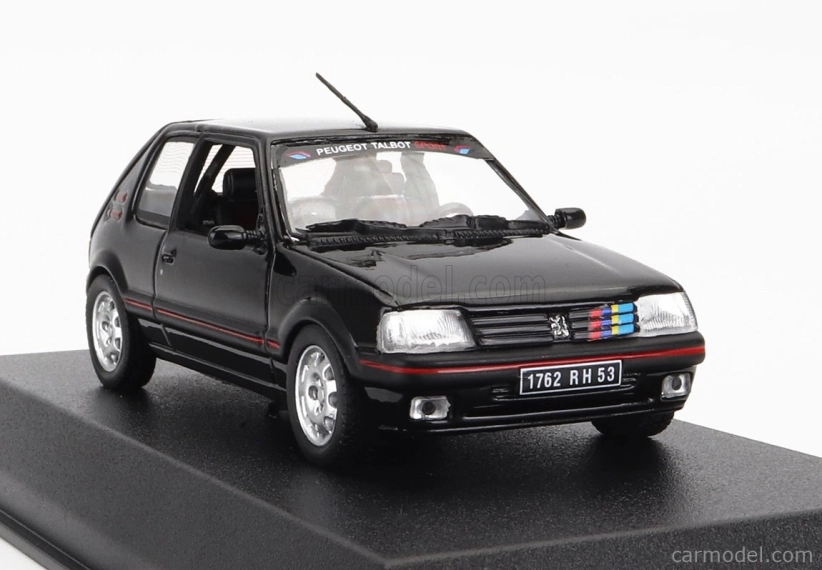Norev Peugeot 205 1.9 Gti 1992 - With Pts Decals 1:43 Black