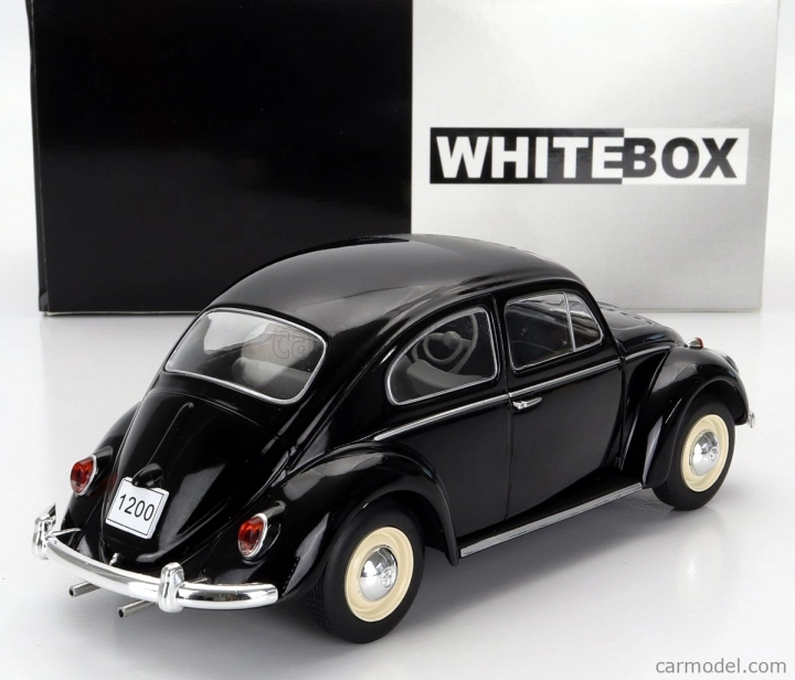 Whitebox Volkswagen Beetle 1200 Kafer Maggiolino 1960 1:24 čierny