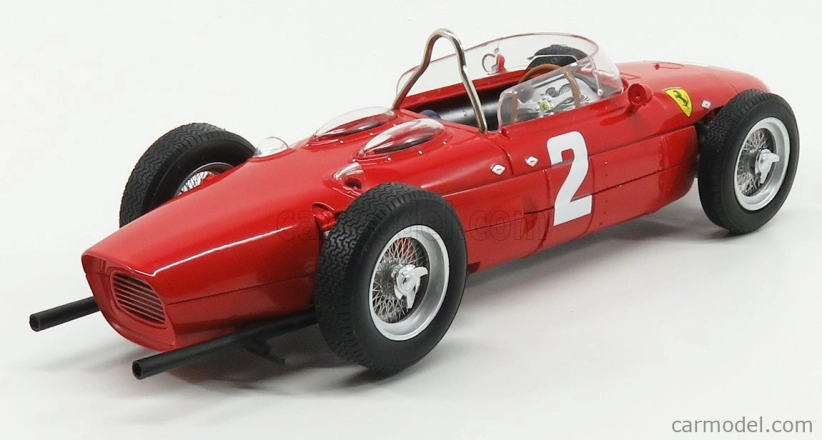 Cmr Ferrari F1 Dino 156 Sharknose N 2 Víťaz majstrovstiev sveta v talianskej Monze 1961 Phil Hill 1:18 červená