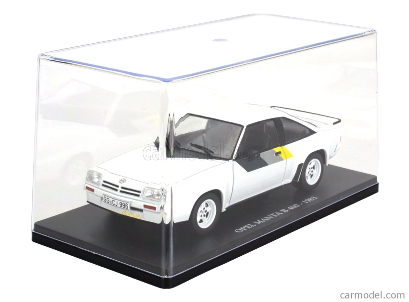 Edicola Opel Manta B 400 1983 - Con Vetrina - With Showcase 1:24 Bílá