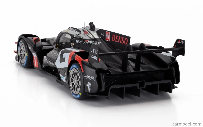 Ixo-models Toyota Gr010 3.5l V6 Turbo Hybrid Team Gazoo Racing N 7 24h Le Mans 2024 Kamui Kobayashi - Jose Maria Lopez - Nyck De Vries 1:18 Black