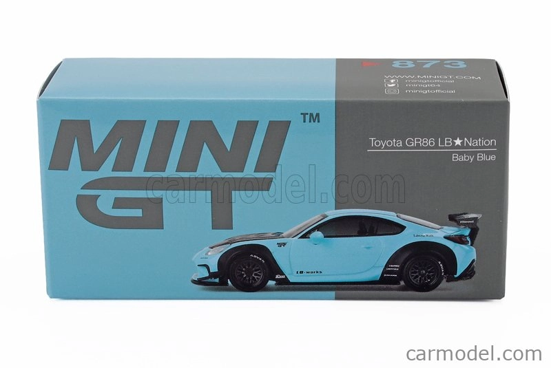 Mini-gt Toyota Gr86 Lb Works Lhd 2024 1:64 Světle Modrá Černá