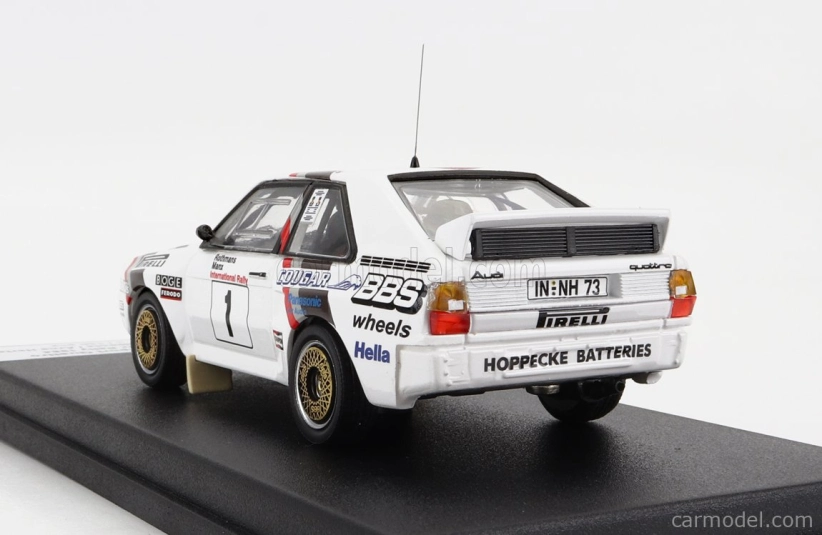 Trofeu Audi Quattro Sport N 1 Rally Manx 1984 H.mikkola - A.hertz 1:43 Bílá