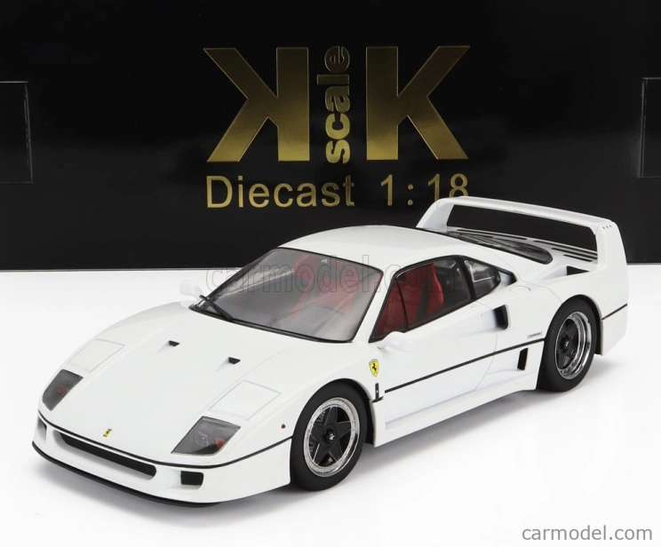 Kk-scale Ferrari F40 1987 - Personal Car Sultan Of Brunei 1:18 Bílá