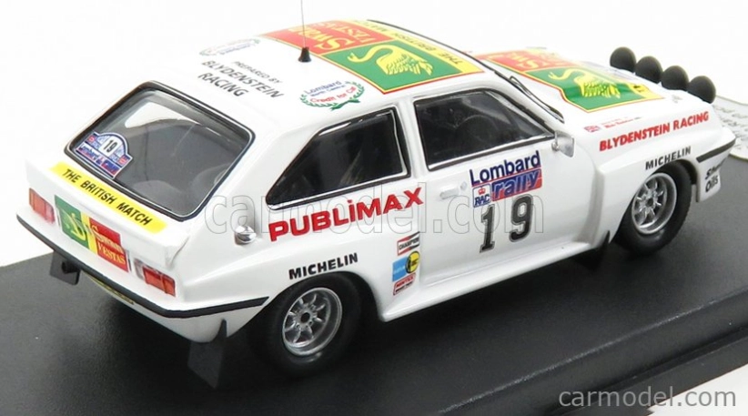 Trofeu Vauxhall Chevette Hsr (night Version) N 19 Rally Rac Lombard 1982 T.kaby - M.nicholson 1:43 Bílá