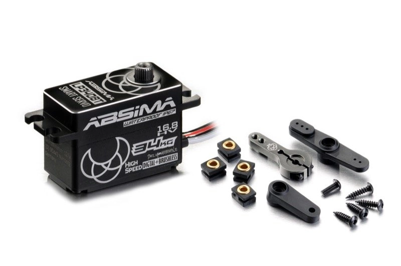 Servo Absima HV LP34DBT Alu Digital Crawler-Spec. vodotěsné IP67, Low Profile, 23-34kg/cm