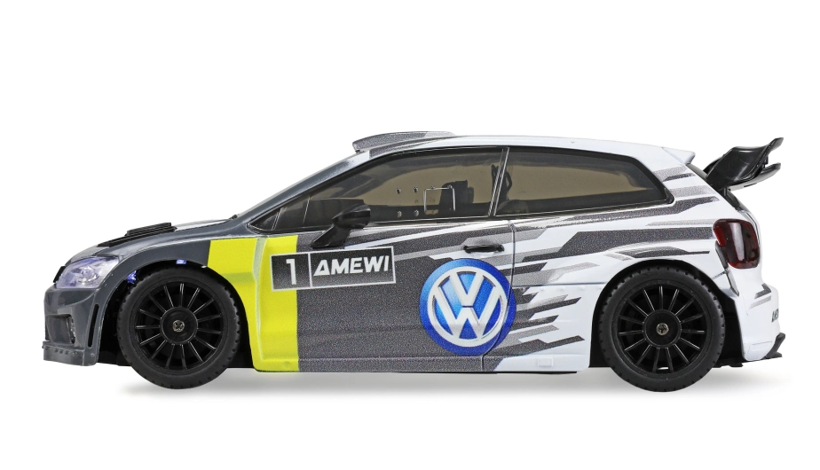 VW Polo R WRC Rally/Drift 4WD 1:28 RTR šedý