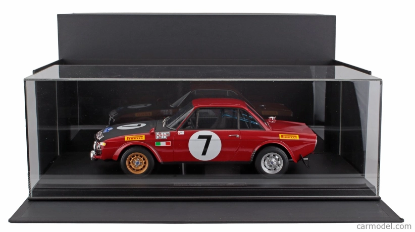 Topmarques Lancia Fulvia Hf 1600 Coupe (night Version) N 7 2nd Rally Acropolis 1972 Simo Lampinen - Bo Reinicke 1:12 Červená Bílá