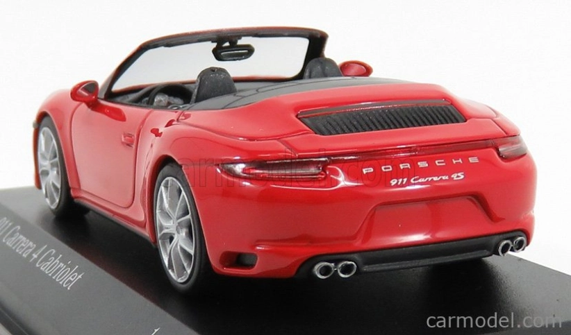 Minichamps Porsche 911 991-2 Carrera 4s Cabriolet 2017 1:43 Red