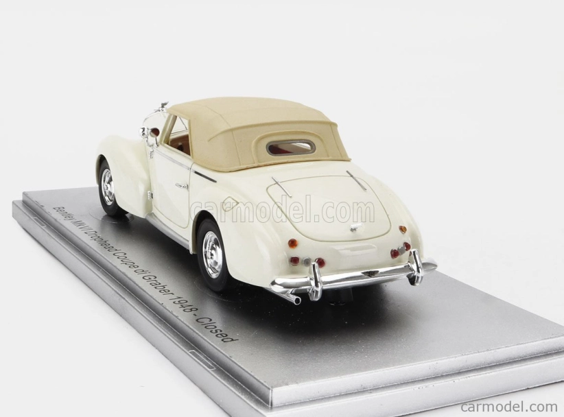Kess-model Bentley Mkvi Drophead Coupe Graber Cabriolet Closed 1948 1:43 White