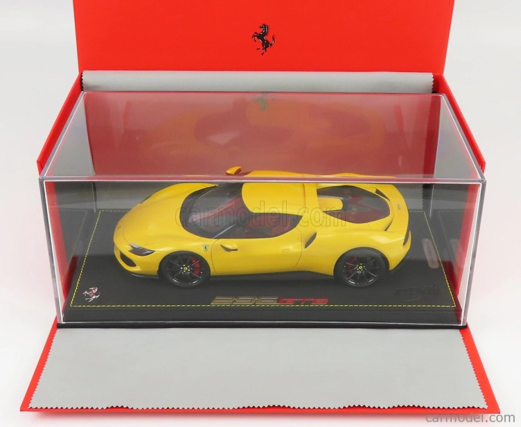 Bbr-models Ferrari 296 Gtb Hybrid 830hp V6 2021 - Con Vetrina - S vitrínou 1:18 Giallo Modena - žltá