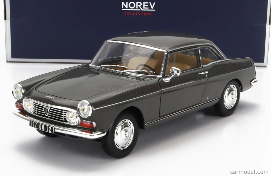 Norev Peugeot 404 Coupe 1967 1:18 Grafitová Šedá