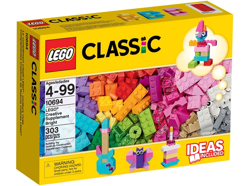 LEGO Classic - farebné kreatívne príslušenstvo