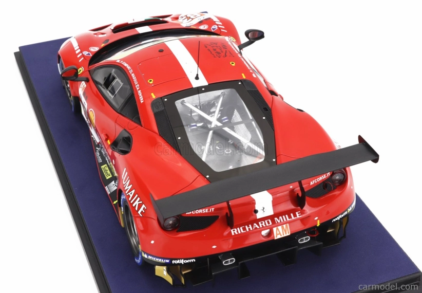 Looksmart Ferrari 488 Gte Evo 3.9l Turbo V8 Team Richard Mille Af Corse N 83 24h Le Mans 2023 Luis Perez Companc - Alessio Rovera - Lilou Wadoux 1:18 červená