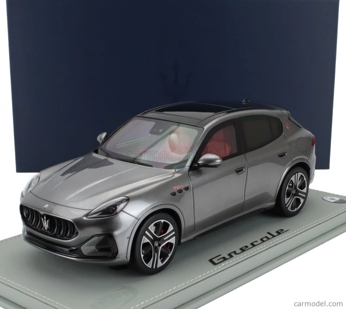 Bbr-models Maserati Grecale Folgore Suv 2022 - Con Vetrina - With Showcase 1:18 Grigio Lava - Grey Met