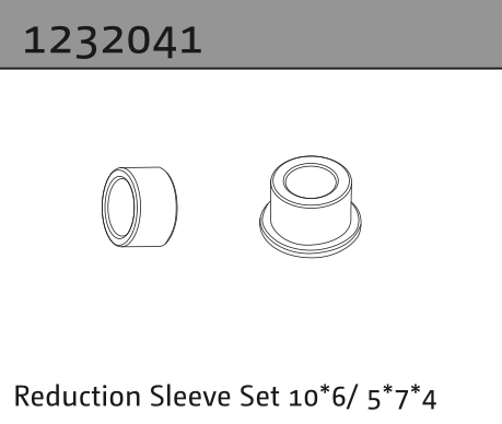 1232041 - Reduction Sleeve Set 10*6 / 5*7*4