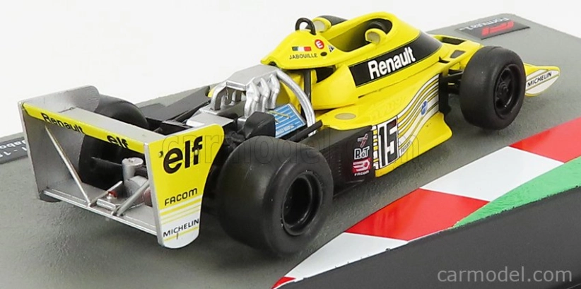 Edicola Renault F1 Rs01 N 15 Sezóna 1977 Jean Pierre Jabouille 1:43 žltá čierna