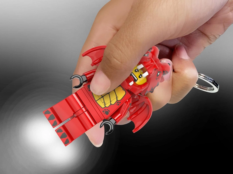 LEGO svietiaca kľúčenka – Červený drak