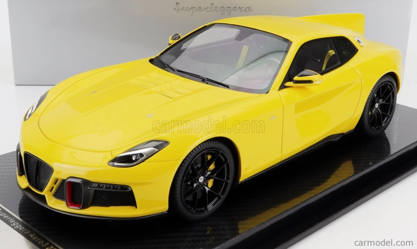 Tecnomodel Touring Superleggera Aero-3 Based Ferrari F 12 Berlinetta Chassis 2022 1:18 Modena Žlutá