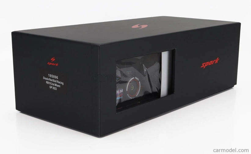 Spark-model Red bull F1  Rb19 Team Oracle Red Bull Racing N 11 2nd Miami Gp 2023 Sergio Perez 1:18 Matt Blue